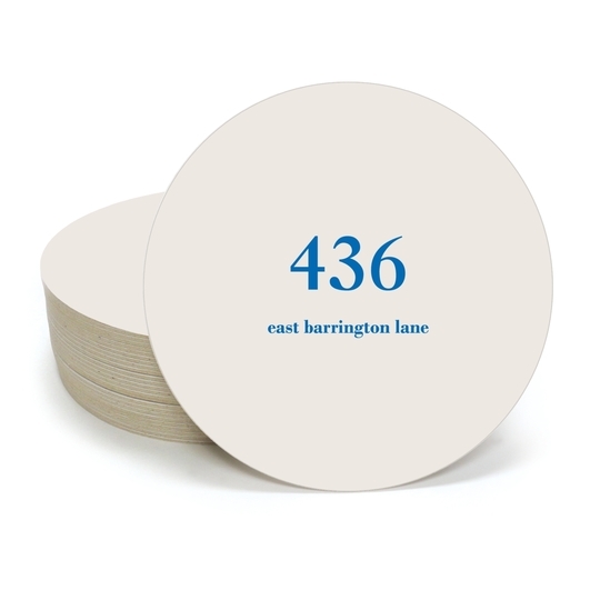 Design Your Own Big Number Round Coasters
